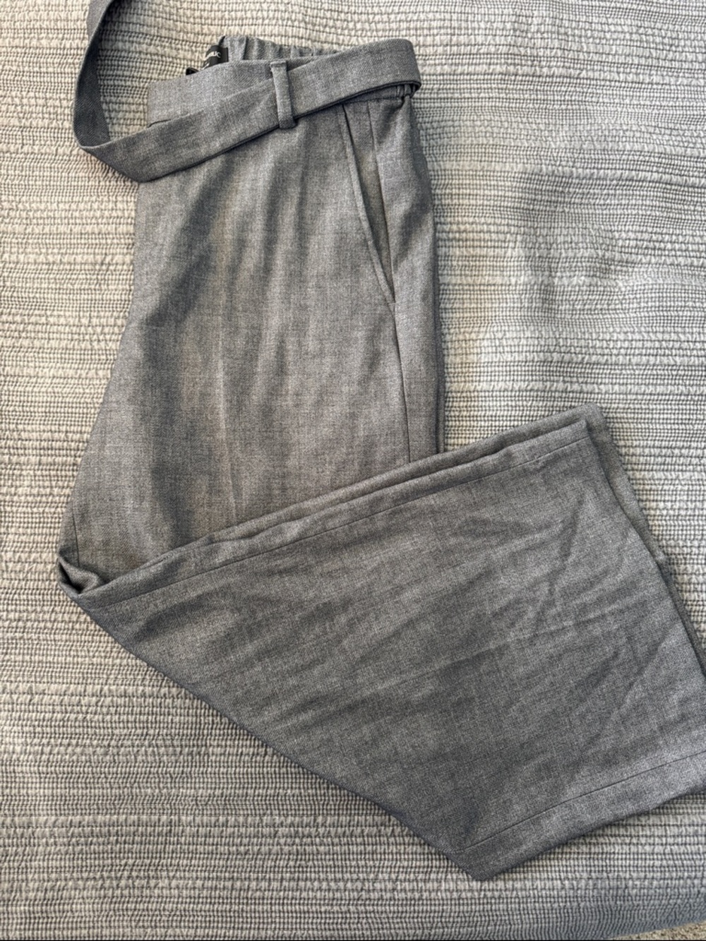 Banana Republic Wide Leg Pants in Heather Gray